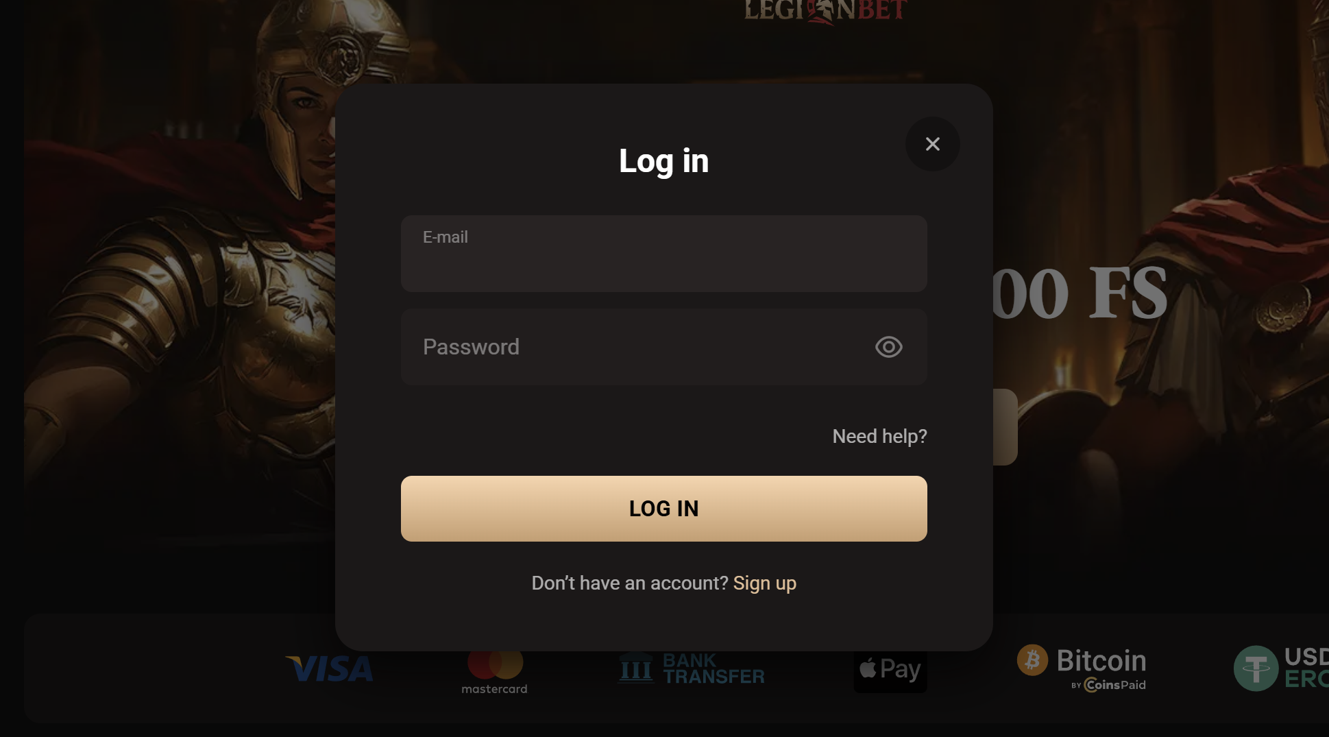 legion bet bonus